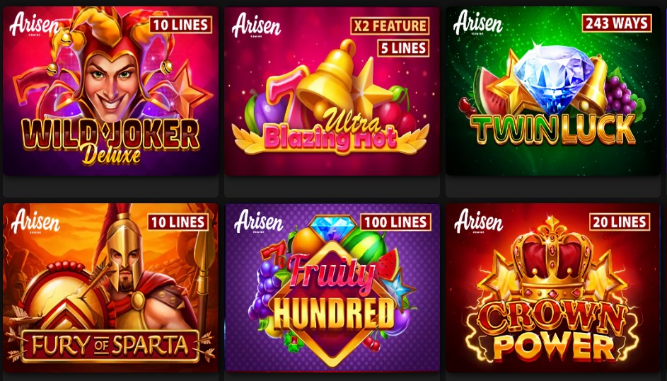 Apostamax Cassino — lobby e jogos
